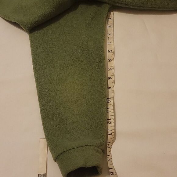 GirlColumbia Sportswear Youth Large 10/12 Fleece Full Zip Green High Neck Jacket - Picture 8 of 9